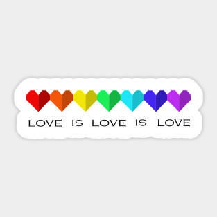 Rainbow Heart Sticker